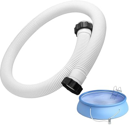 Schlauch für Poolpumpe – flexible robuste Rohrteile | Schnellanschluss Bodenpool Ersatzschläuche, für Schwimm-Wartung, Whirlpools, Filtration, Rückspülen, Staubsaugen, Reinigung