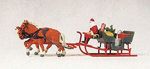 Preiser 1/87 th – pr30448 – Modelleisenbahnen – Weihnachtsmann und Schlitten