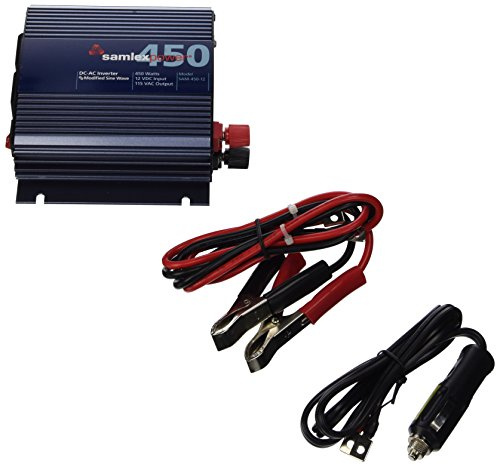 Samlex SAM-450-12 Power Adaptor & Auto/Indoor Inverter 450 W Black, Blue - Power Adapters & Inverters (Auto/Indoor, 12 V, 43.3 A, 450 W, 115 V, 60 Hz)