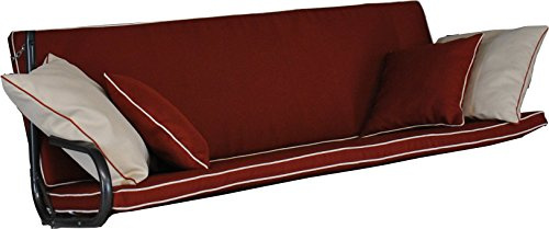 ANGERER Hollywoodschaukel Auflage Elegance Style Terra | passend für viele 3-Sitzer Hollywoodschaukeln, Schaukelauflage mit Reißverschluss, abziehbar & waschbar, Made in Germany