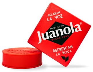 Juanola Pastillas Clásicas sabor Regaliz – Aclaran la voz y refrescan la boca – Con extracto de regaliz - Sin conservantes y sin gluten – Formato icónico 5,4g