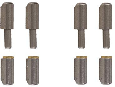 Lift Off Bullet Hinge Weld On Brass Bush 8x40mm Heavy Duty Door Hatch 4PK