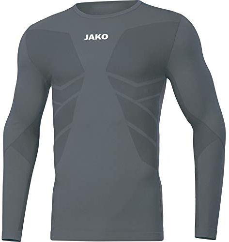 JAKO Mäns komfort 2.0 långärmad Stengrå L