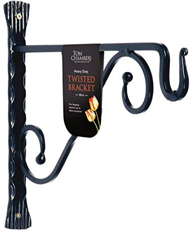 Tom Chambers 30cm Black Twisted Hanging Basket Bracket