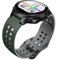NotoCity Ersatzarmband für Garmin Forerunner 735XT Armband, Kompatibel Garmin Forerunner 235/230/ 620/630 Approach S6 Weiches Silikon Uhrenarmband, Water Proof, Männer Frauen, Armeegrün-hellgrau