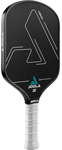 JOOLA Vision Pickleball Paddle with Textured Carbon Grip Surface Technology for Maximum Spin and Control with Added Power - Polypropylene Honeycomb Core Pickleball Racket 16mm