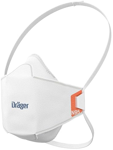 Dräger X-plore 1950 N95 respirator mask, size S | NIOSH-approved respirator mask for construction, DIY, home improvement