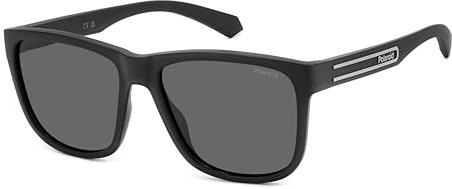 POLAROID PLD 2155/S Sonnenbrille, matt, Schwarz, Größe 57 für Herren, Mattes Schwarz, 57