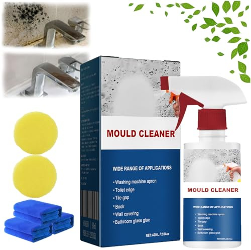 Espuma de limpieza antimoho, spray para eliminar moho, limpiador de baño removedor de moho y moho, spray de eliminación de moho, spray de espuma para eliminar moho en el hogar (1 unidad)