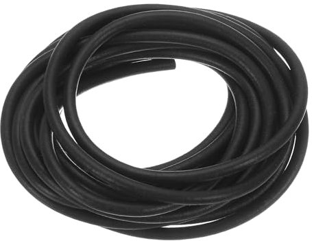 QUARKZMAN Nastro Tenuta Schiuma Silicone, Diametro 4,5 Mm (0,18) Lunghezza 4 Metri (13,12 Piedi) Guarnizione Gomma Spugna Rotonda Corda Gomma Solida per Macchinari e Industrie, Nero