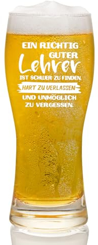 Joymaking Bierglas mit Gravur - Eine Richtig Tolle Lehrer, Abschiedsgeschenk Lehrer, Lehrer Geschenk, Bierglas Lehrer, Coole Lehrer Geschenke, Lehrer Geschenk Abschied Weinglas 15oz