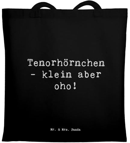 Mr. & Mrs. Panda Shopping Tasche Spruch Tenorhörnchen Magie - Geschenk, Tenorhorn, Blasorchester, Musik, totebag, Uni, Musiker, Tote Bag, Instrument, Shopper, Blechblasinstrument, Klang, Brassband