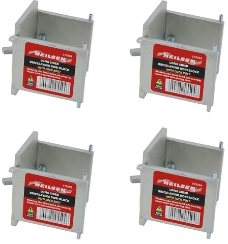 4 Pack Long Sided Dori Block Bricklaying Clamp with Lock Bolt for Use with 40MM | 50MM Profile Pole - CT5594