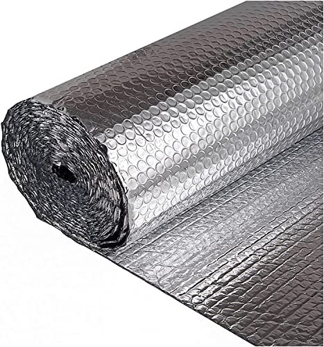 Aluminium Luftpolsterfolie, wärmereflektierende Isolierfolie, Dachbodenfolie, Wärmedämmung, Aluminiumfolienmembran (Größe: 1 x 30