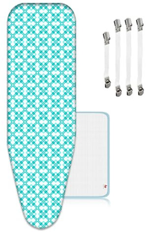 ZJBKX Copriasse da stiro extra large, 160 x 60 cm, 4 clip e 1 panno da stiro, XXL