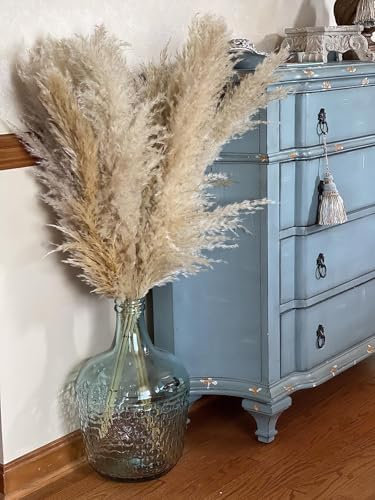 15 Stück 100cm Pampasgras Groß, Natürliche & Flauschige Trockenblumenstrauß Pampasgras XXL, für Boho-Wohnkultur, Wanddekoration, Tisch, Hochzeits, Schlafzimmer