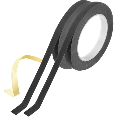 sourcing map Cinta adhesiva aislante de tela de acetato, 0.5 pulgadas x 98 pies, cinta de tela resistente al calor para laptop, reparación de guitarras eléctricas, automotrices, arnés de cables, 2