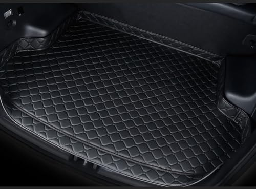 FFSWQAZ4A1 Car Boot Liners For Dacia Duster 2013 2014 2015 2016 2017, Waterproof Durable Non-slip Anti-wear coverage Mats, Easy To Clean,Black