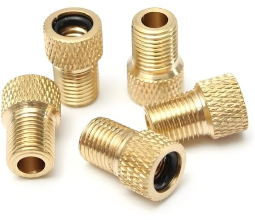 Gammaeon Lot de 4 adaptateurs de valve de vélo, valve flash/Presta vers valve de voiture, convertisseur DV/SV vers AV pour pompes à pied et à main