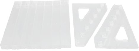 Soporte de Organizador de Maquillaje 7 Capas Estilo Escalera de Esmalte de Esmalte de uñas Transparente para lápiz Labial de Sombra de Ojos