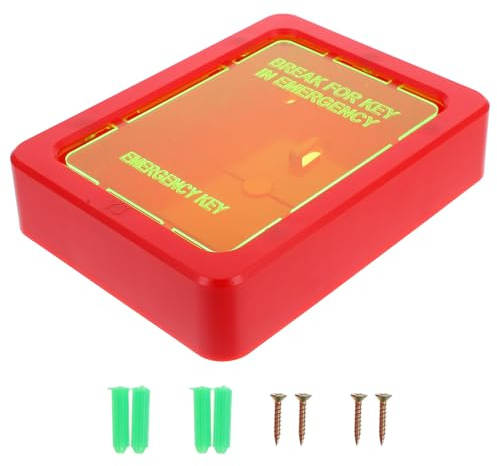 FUTUREORYY Cassetta Porta Chiavi da Esterno in Abs con Funzione Multiuso per Conservazione Schede e Oggetti Pericolosi, per Ufficio e Casa Stili multipli