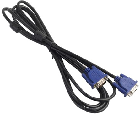 CRAFTHROU Cavo Vga Maschio-maschio 15 Pin per Proiettore e Display | 3 Metri, Nuclei di Ferrite, Supporta Alta Risoluzione Fino a 1920x1200, Plastica e Metallo