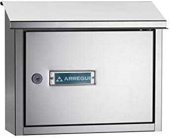 ARREGUI V4077 Maxi Durchwurfbriefkasten aus Edelstahl, Mauerdurchwurf Briefkasten in Größe M (DIN A4), Durchwurfkasten zum Kombinieren mit Einwurfblende/Briefschlitz Klappe, Spiegel-Effekt