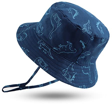 XIAOHAWANG Baby Boy Sun Hat Infant Toddler Dinosaur Bucket Hats Summer Baby Boys Beach Caps