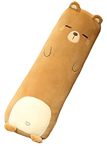 MUPI Long Plush Pillow, Bear 27 Inch, Cute Body Stuffed Animal Pillows