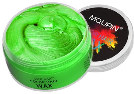 MQUPIN Temporary Hair Dye Wash In Wash Out Hair Colour Wax, Coloured Hair Wax Kids Instant Styling, Natural Hair Colour Pomade Washable Easily for Men, Women, Party, Cosplay, Halloween, Christmas