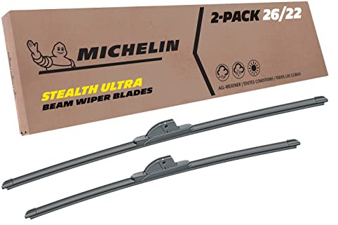 Michelin Stealth Ultra Doppelpaket 26 & 22 Zoll Wischerblatt, passend für ausgewählte Volvo V70 II/SW (1999/2008), XC90 I (2002–2015), S60 I (2000–2010) (19-2622SUBA)