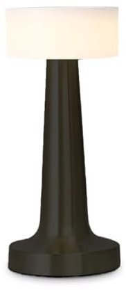 Luxus - Tischlampe Touch - Isabel - Schwarz - H21 x Ø9 - Terrassenlampe - Schreibtischlampe - LED - Wiederaufladbar - Dimmbar - Kabellos - Tischlampe für innen und außen