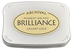 Artoz Stempelkissen Brilliance Gold – 97 x 67 x 18 mm – metallische Stempelkissen-Farbe zum Stempeln auf Papier, Karten für Einladungen, Grüße oder zur Hochzeit