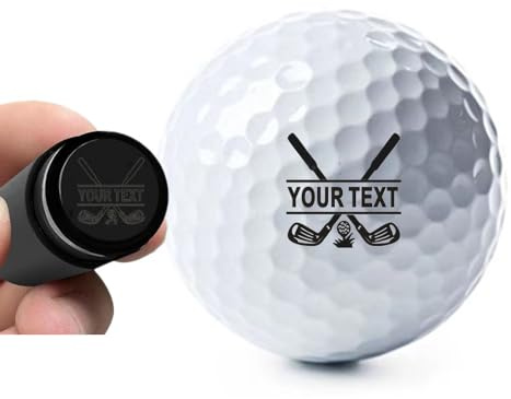 JSWLYWMTPJ Personalisierter Golfball-Stempel, personalisierter Golfball-Stempel, farbige Tinte, Golfball-Stempel, Markierungen, wiederverwendbar, Golfballmarkierung, Golfball-Stempel, Golfergeschenk,