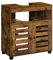 VASAGLE Under Sink Bathroom Cabinet, Storage Cabinet, Bathroom Storage Unit, 30 x 60 x 64 cm, for Washbasins with Pedestals, with 2 Louvred Doors, Adjustable Shelf, Rustic Brown BBK014K01