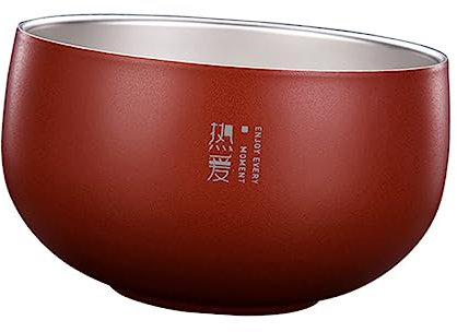 OKUMEYR 1pezzi Ciotola Acciaio Inossidabile Per Riso e Noodles Design Compatto Per Cucina e Tavola Resistente e Colorata