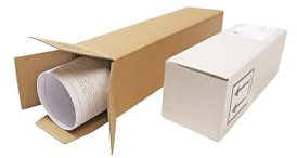 ratioform economy | Versandhülse | VE 10 Stk | Innen-LxBxH 105 x 105 x 615 mm | A1 | weiß