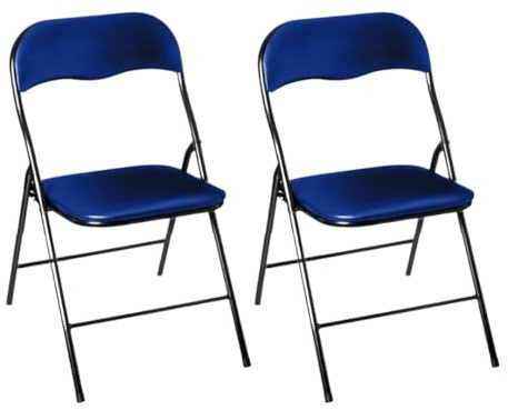 HOUSE COLLECTION SEDIA PIEGHEVOLE (2 BLU)