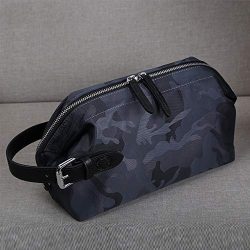 MXMZSRTH Reise-Kulturbeutel für Damen und Herren Casual Kleine Tasche Tide Marke der Männer Handtasche Canvas-Wäsche-Beutel Kosmetiktasche Clutch Bag(B)