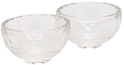 CHILDWEET 2stücke Kristall-schalen Transparent Gesichtsmasken Rührschalen Hautpflege Diy Schüssel Langlebig Und Leicht Zu Reinigen Für Ätherische Öle Und Kosmetikprodukte