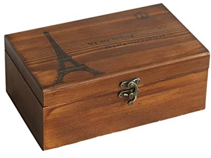 Cabilock 1Pezzi Scatola Portaoggetti in per Cucito Retro con Scomparti per Filo e Forbici Contenitore per Accessori da Cucito Organizer e Ufficio Design e Resistente