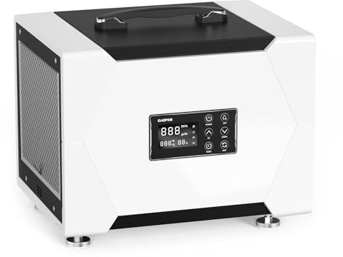CADPXS Crawl Space Dehumidifier with Drain Hose, 80 Pint Commercial Dehumidifier for Basement, Home Use, Water Damage, Auto Defrost, Memory Start, cETL, Up to 1000 Sq Ft, 5 Years Limited Warranty