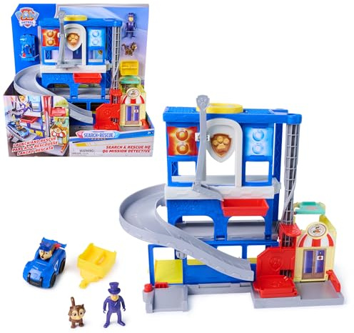 Paw Patrol - Paw Patrol - Police Station Pup Squad Search & Rescue Mission Detective - Collectible Car Figure - Paw Patrol Toy - Children's Car - Children's Toy 3 Years and Above