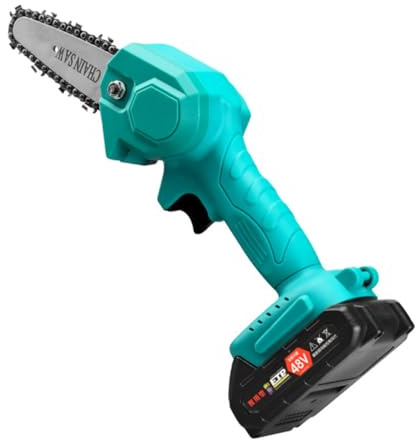 JOINPAYA Mini Tronçonneuse Électrique sans Fil Outil de Jardinage Pratique pour Couper et Branches Design Ergonomique Main pour Élagage et Travaux