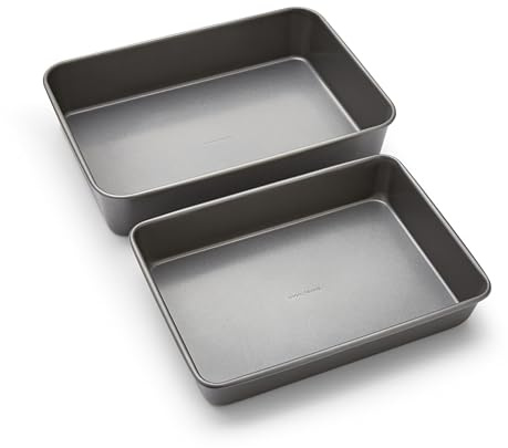 Morphy Richards Roasting Tin Set, 13x9 & 15x11, Heavy Duty Carbon Steel | Non-Stick, Textured Base | Oven, Dishwasher & Freezer Safe | Ideal for Family Roasts & Veg | 849001