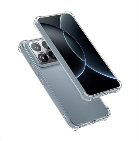 teroxa Coque pour Xiaomi Mi 15T Pro, protection d'objectif d'appareil photo, protection transparente en TPU souple pare-chocs arrière transparent coin antichoc airbag (transparent)