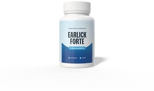Earlick Forte – Complément alimentaire végétal à base d’extraits de thé vert, guarana, framboise et café vert – 60 gélules – Formule naturelle avec caféine