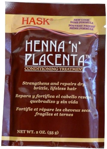 Hask Pks Henna & Placenta 2 Ounce Conditioning Treatment (12 Pieces) (59ml)