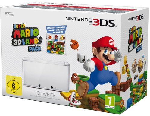 Console Nintendo 3ds Blanc Arctique + Super Mario 3d Land - Edition Limitée