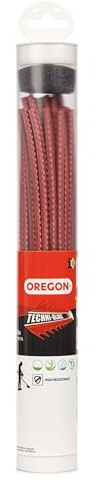 Oregon 539174 Fil de coupe strié prédécoupé Techni-Blade, rouge, 7 mm, 26 cm, 40 pièces